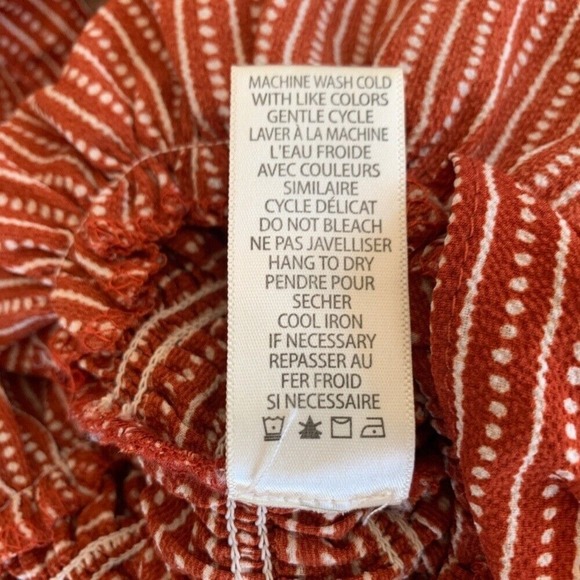 Max Studio Women's Striped Sleeveless Jumpsuit Ruffle V-Neck Smocked Casual SM - Picture 6 of 8